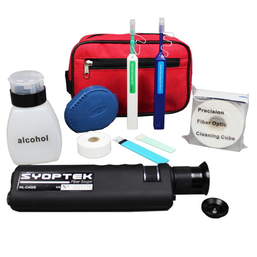 CK-001 Field Portable Fiber Optic Cleaning, Inspection Kit